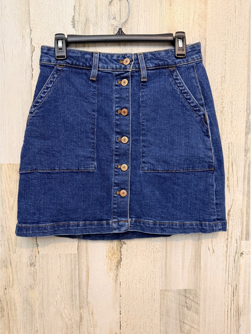 J.Crew Mercantile Women’s Size 00 Denim Button Front Mini Skirt
